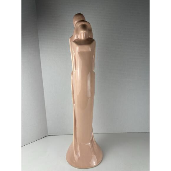 Vintage MCM Royal Haeger “Lovers” 20” Art Deco Statue #6034 Pink - Picture 2 of 8
